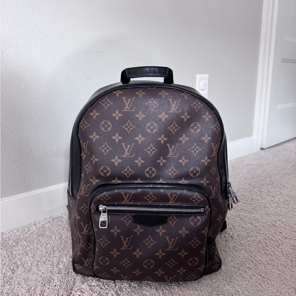 Louis Vuitton EUC Black and Brown Monogram Josh Backpack
